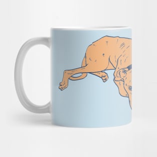 Orange lurcher dog Mug